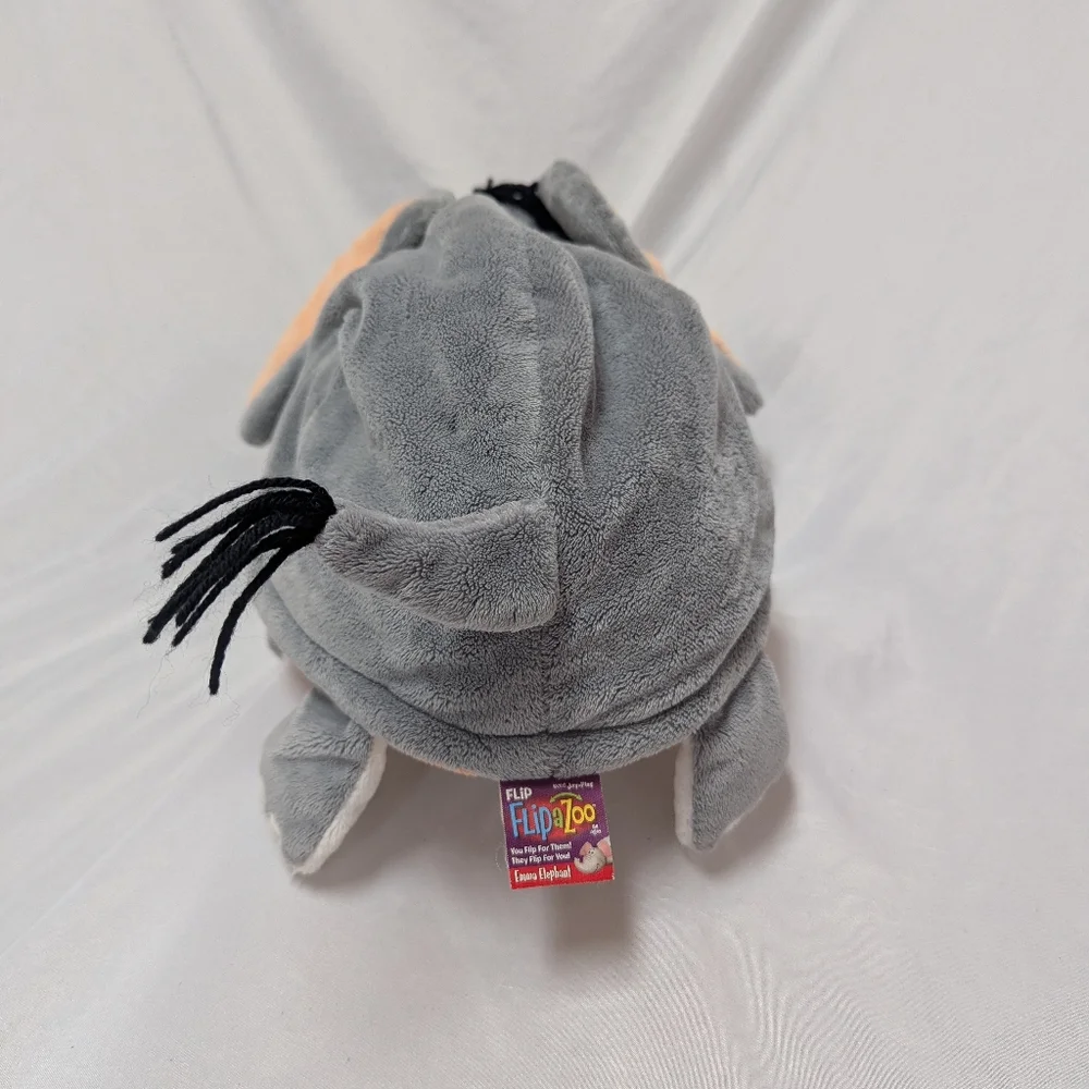 Flip A Zoo 2 In 1 Stuffed Animal Emma Elephant Theodore Tiger 18